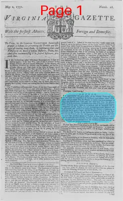 Page thumbnail for The Virginia Gazette