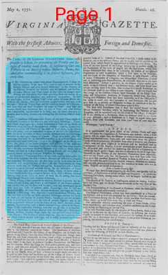 Page thumbnail for The Virginia Gazette