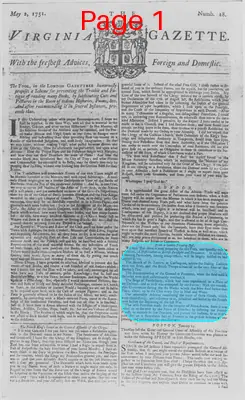 Page thumbnail for The Virginia Gazette