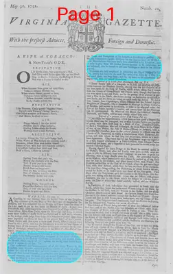 Page thumbnail for The Virginia Gazette