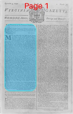 Page thumbnail for The Virginia Gazette