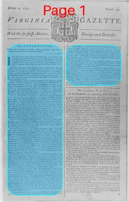 Page thumbnail for The Virginia Gazette