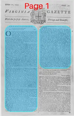 Page thumbnail for The Virginia Gazette