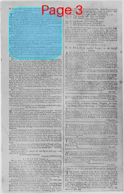 Page thumbnail for The Virginia Gazette