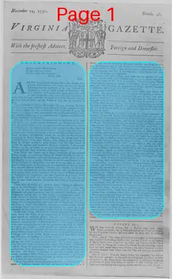 Page thumbnail for The Virginia Gazette
