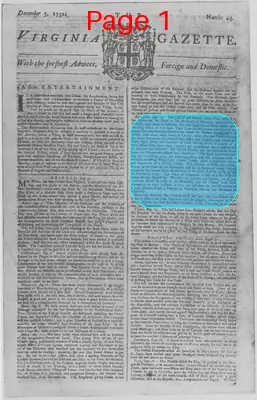 Page thumbnail for The Virginia Gazette