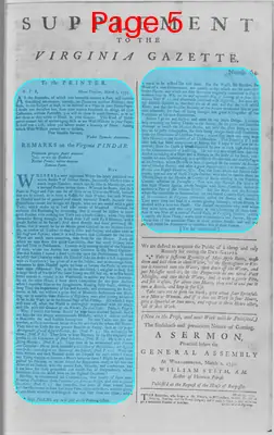 Page thumbnail for The Virginia Gazette