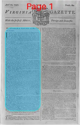 Page thumbnail for The Virginia Gazette