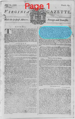 Page thumbnail for The Virginia Gazette