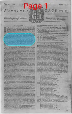 Page thumbnail for The Virginia Gazette