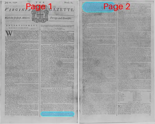 Page thumbnail for The Virginia Gazette