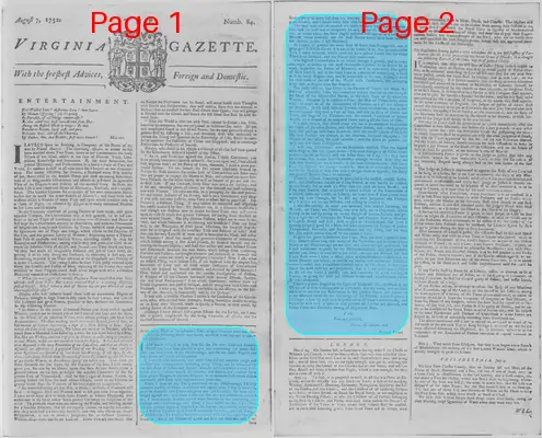 Page thumbnail for The Virginia Gazette
