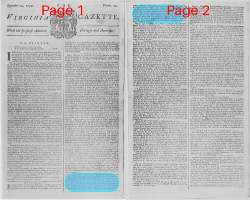 Page thumbnail for The Virginia Gazette