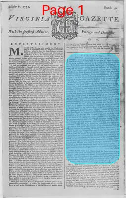 Page thumbnail for The Virginia Gazette