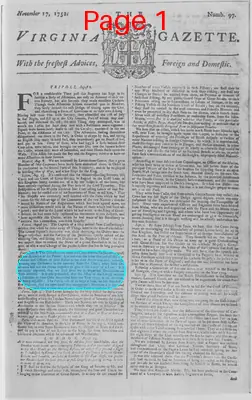 Page thumbnail for The Virginia Gazette