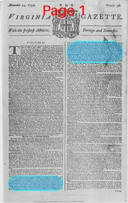 Page thumbnail for The Virginia Gazette