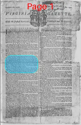 Page thumbnail for The Virginia Gazette