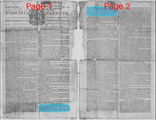 Page thumbnail for The Virginia Gazette
