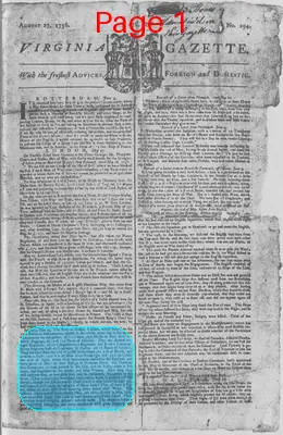 Page thumbnail for The Virginia Gazette