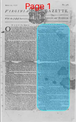 Page thumbnail for The Virginia Gazette