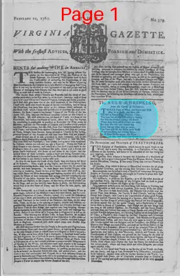 Page thumbnail for The Virginia Gazette