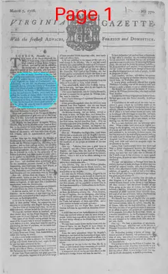Page thumbnail for The Virginia Gazette