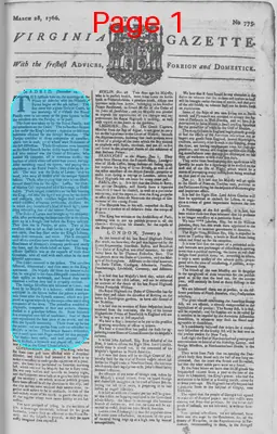 Page thumbnail for The Virginia Gazette