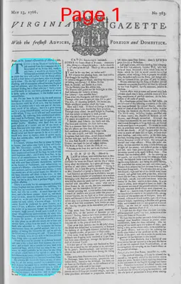Page thumbnail for The Virginia Gazette