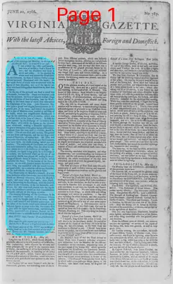 Page thumbnail for The Virginia Gazette
