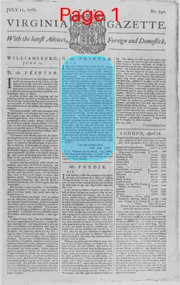 Page thumbnail for The Virginia Gazette