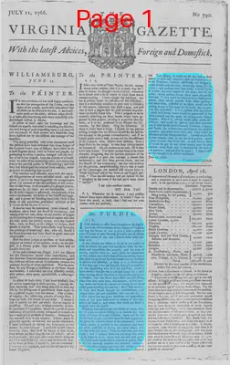 Page thumbnail for The Virginia Gazette