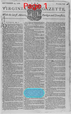 Page thumbnail for The Virginia Gazette