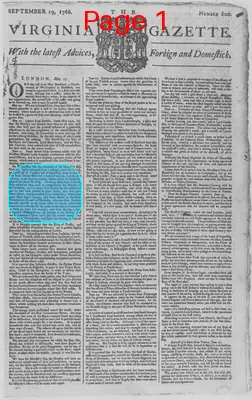 Page thumbnail for The Virginia Gazette