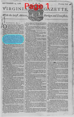 Page thumbnail for The Virginia Gazette