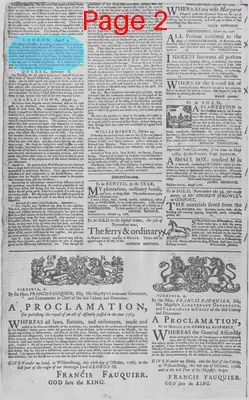 Page thumbnail for The Virginia Gazette