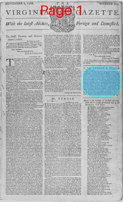 Page thumbnail for The Virginia Gazette