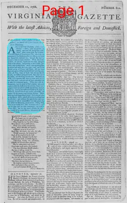 Page thumbnail for The Virginia Gazette