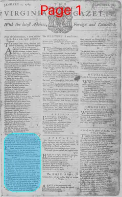 Page thumbnail for The Virginia Gazette