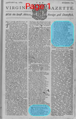 Page thumbnail for The Virginia Gazette