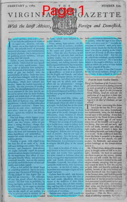 Page thumbnail for The Virginia Gazette