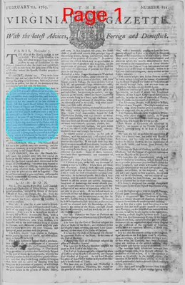 Page thumbnail for The Virginia Gazette
