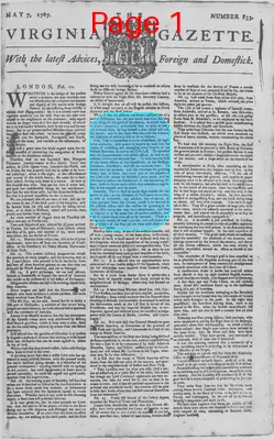 Page thumbnail for The Virginia Gazette