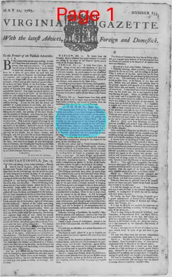 Page thumbnail for The Virginia Gazette