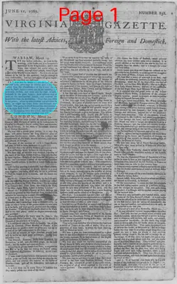 Page thumbnail for The Virginia Gazette