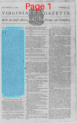 Page thumbnail for The Virginia Gazette
