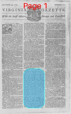 Page thumbnail for The Virginia Gazette