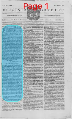Page thumbnail for The Virginia Gazette