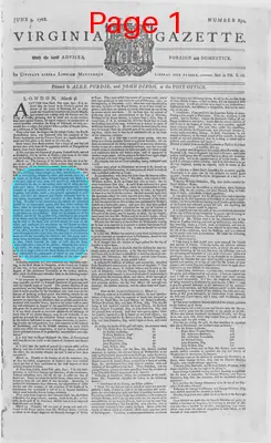 Page thumbnail for The Virginia Gazette