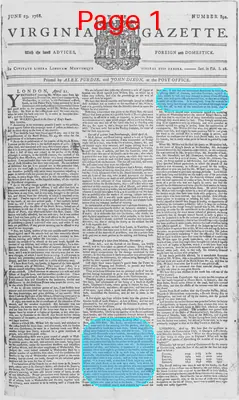 Page thumbnail for The Virginia Gazette