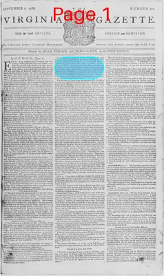 Page thumbnail for The Virginia Gazette